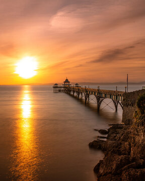 Clevedon Pier at Sunset