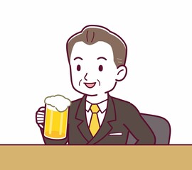 立派な格好をした社長