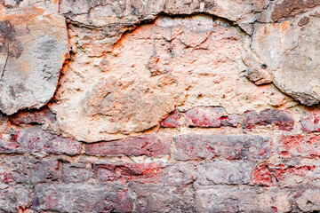 Texture of a concrete wall with cracks and scratches which can be used as a background