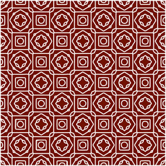 Geometric vector pattern with triangular elements. Seamless abstract ornament for wallpapers and backgrounds. red and white colors. 