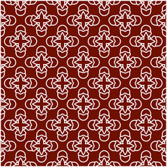 Geometric vector pattern with triangular elements. Seamless abstract ornament for wallpapers and backgrounds. red and white colors. 