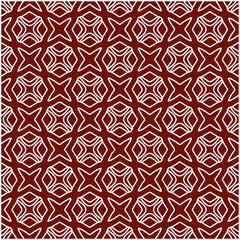 Geometric vector pattern with triangular elements. Seamless abstract ornament for wallpapers and backgrounds. red and white colors. 