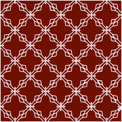 Fototapeta premium Geometric vector pattern with triangular elements. Seamless abstract ornament for wallpapers and backgrounds. red and white colors. 