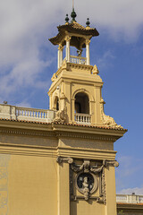 Architecture of Cascades Square (Placa de les Cascades) in center of Barcelona. Catalonia, Spain.