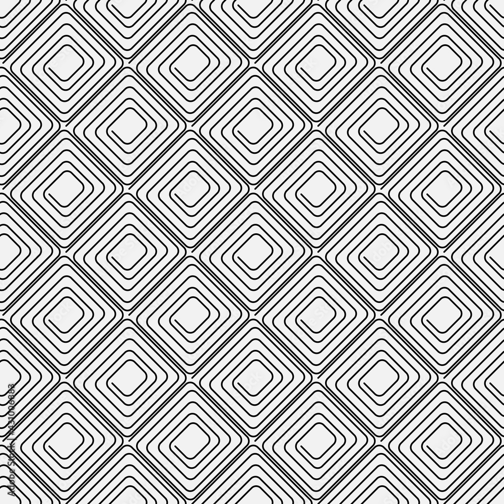 Poster diagonal spirals tile oenament. vector seamless spirals.