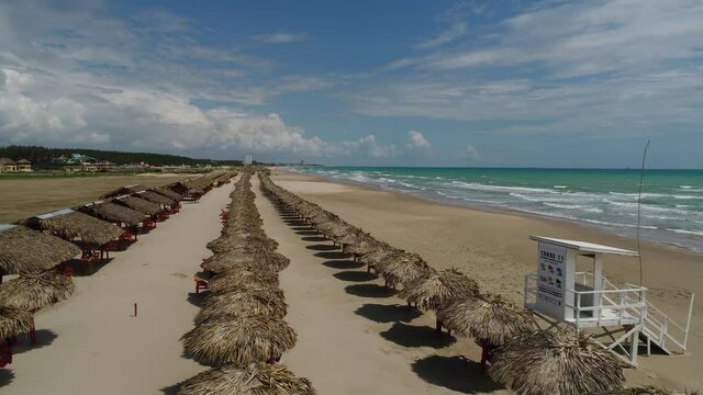 Vista a&eacute;rea de playa miramar en ciudad madero tamaulipas