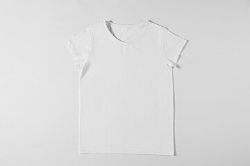 Basic white tshirt isolated over white background