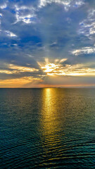 Sunrise over the sea