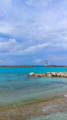 Cruise Ship off the Coast of a Beach