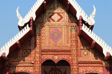 buddhist temple (wat phra kaew don tao) in lampang (thailand) 