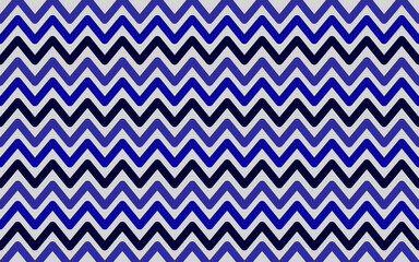 vector zigzag seamless geometric pattern in blue shade background