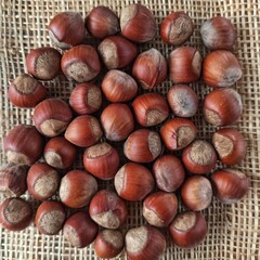 Nuts and sweets on the background