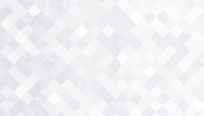 White and gray square pattern background with stripe line. Geometric shape abstract banner design. Modern and minimal pixel style. You can use for cover template, poster, flyer, print ad. Vector EPS10