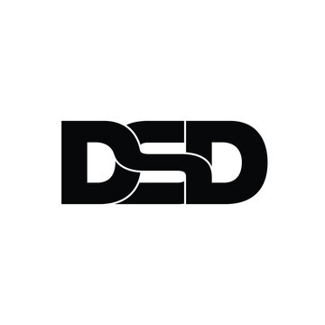 DSD letter monogram logo design vector