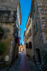 Fototapeta na wymiar La Turbie village de la Côte d'Azur, surplombant Monaco. 