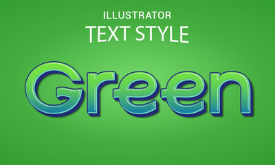 Green text, calligraphy style editable text effect,  Green  headline,  text effect template with bold style.