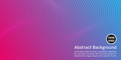 Fototapeta premium Modern bright dynamic wave lines. Abstract vector background.