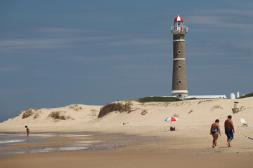Spring morning at the lighthouse beach.