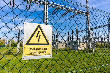 Umspannwerk - Stromerzeugung - Strom - Donau - Straubing