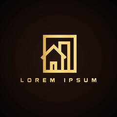 real estate minimalist logo design