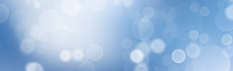 Abstract banner blue smooth background with light bokeh backgrounds , illustrations wallpaper
