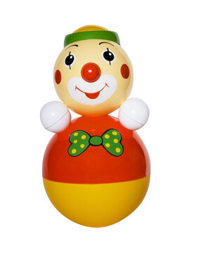 Clown roly-poly is a children's toy