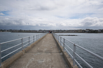 Obraz premium Roscoff, petite cité de caractère dans le Finistère en Bretagne.