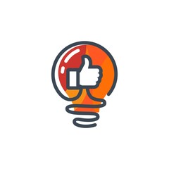 Creative idea logo beauty logo color idea logo like idea perfect idea