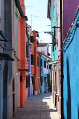 Fototapeta na wymiar Street in Murano, Italy