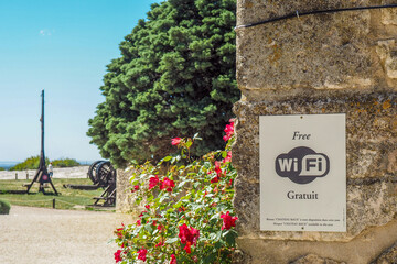 medieval village with wifi