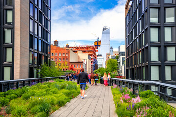 High Line Park, Meatpacking District, New York City, USA 