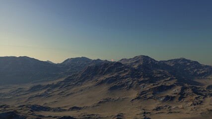 a computer-generated surface, a fantasy world