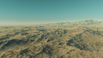 Fototapeta premium a computer-generated surface, a fantasy world