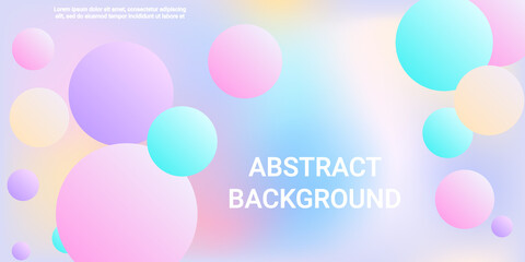 Background picture with balls for banner design.