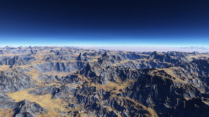 Naklejka premium a computer-generated surface, a fantasy world