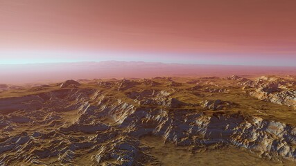 Fototapeta premium a computer-generated surface, a fantasy world