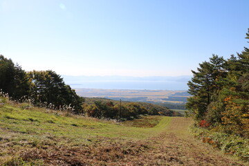 秋の福島県の磐梯山の登山