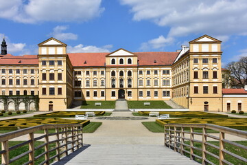 Fototapeta na wymiar chateau Jaromerice nad Rokytnou in Czech republic