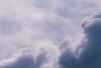 Storm clouds background - stormy sky - zoom and details on clouds - free space to write - high resolution photo