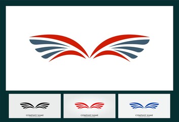 wing business vector logo