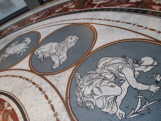 Mosaic floor somewhere in Dublin, Ireland.