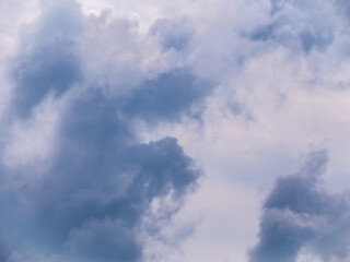 Storm clouds background - stormy sky - zoom and details on clouds - free space to write - high resolution photo