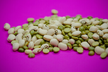 Sementes de feijão.