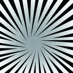 Obraz premium black and white rays comic zoom background
