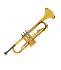 Obraz premium Golden trumpet