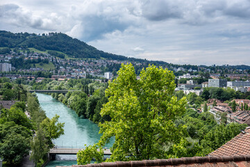 view of the city from the river