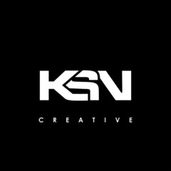 KSN Letter Initial Logo Design Template Vector Illustration