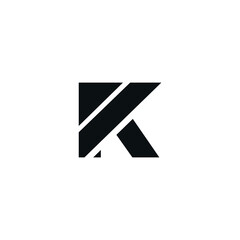 Initial K icon logo design vector modern style