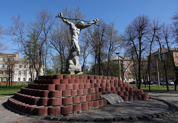 Monument in honor of the soldiers who died during the Second World War