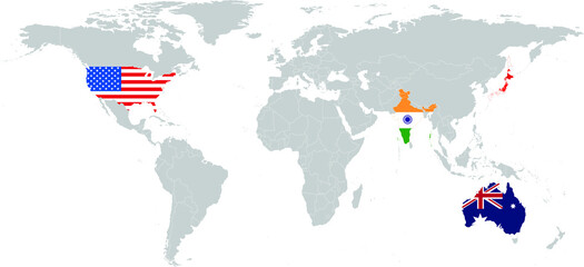 The Quadrilateral Security Dialogue (QSD, also known as the Quad) is an informal strategic dialogue between the United States, Japan, Australia and India.